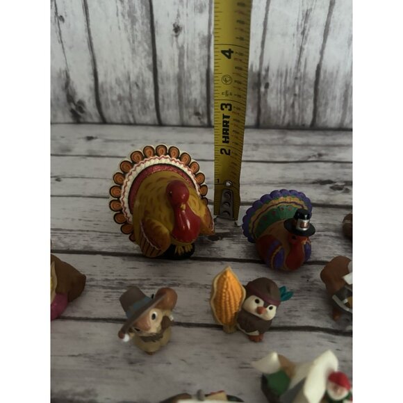 19 Vintage Hallmark Merry Miniatures Fall Thanksgiving 80s Bears Squirrel Turkey - Picture 15 of 16